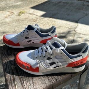 ASICS Gel Lyte III White, Orange, & Blue Sneakers